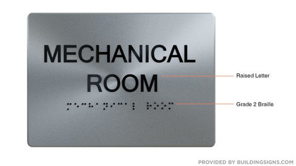 Mechanical Room HPD Sign