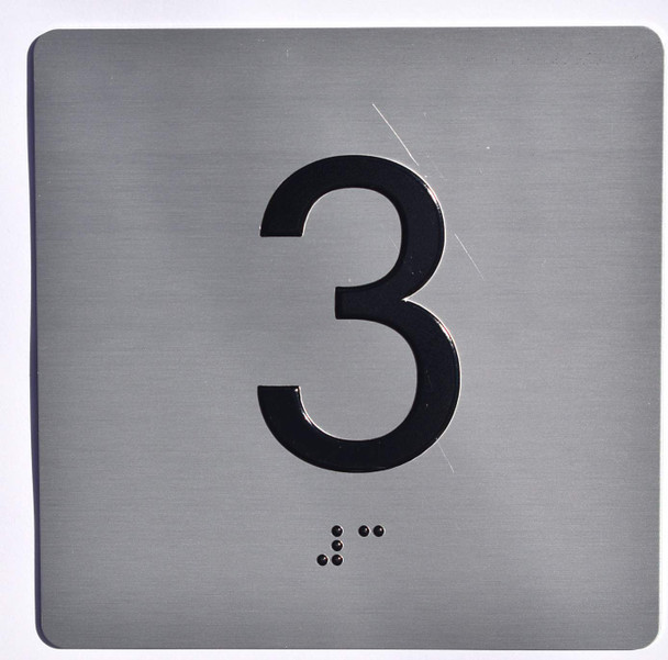 ADA APARTMENT NUMBER 3 SIGN