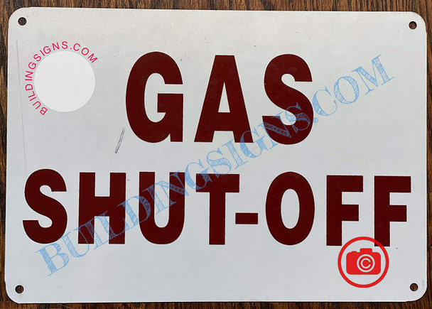 Sign Gas Shut-Off