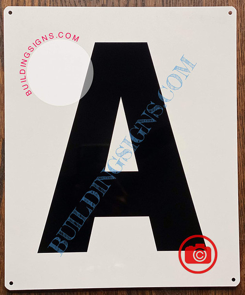 Large Letter A -Metal Signage - Parking LOT Signage