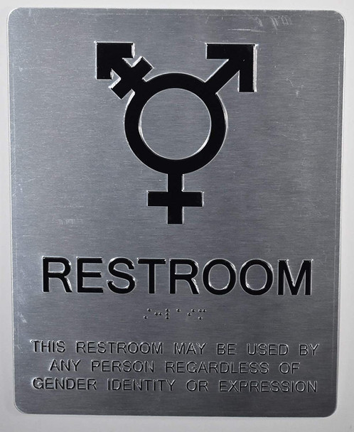 HPD  Gender Neutral Symbols Restroom Wall