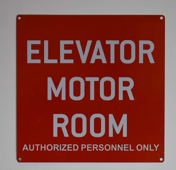 Signs Elevator Motor Room