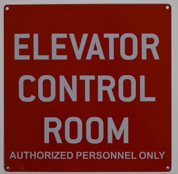 Signs Elevator Control Room