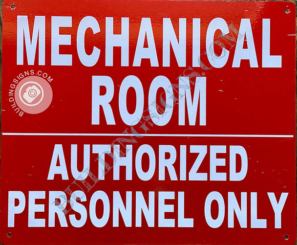 Mechanical Room Sign