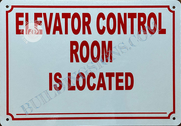 Sign Elevator Control Room is