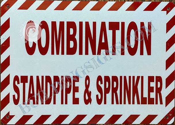 Combination Standpipe and Sprinkler Sign