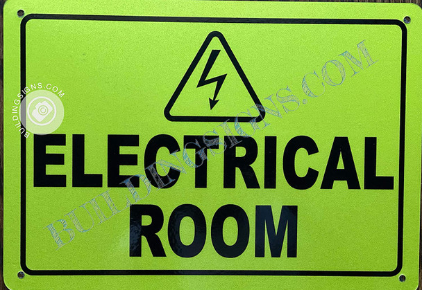Electrical Room Sign (Reflective,