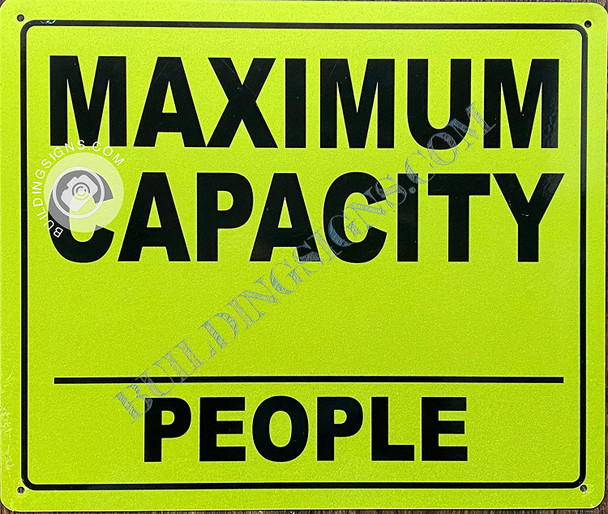 Sign Maximum Capacity_ People