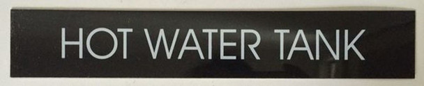 HOT WATER TANK SIGN – BLACK