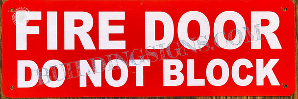 FIRE Door DO NOT Block Signs