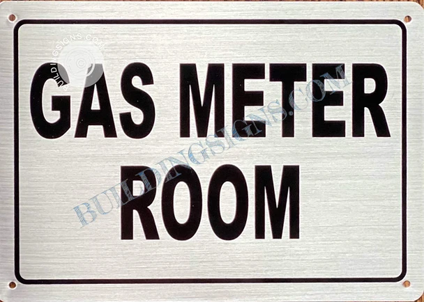 Gas Meter Room Sign