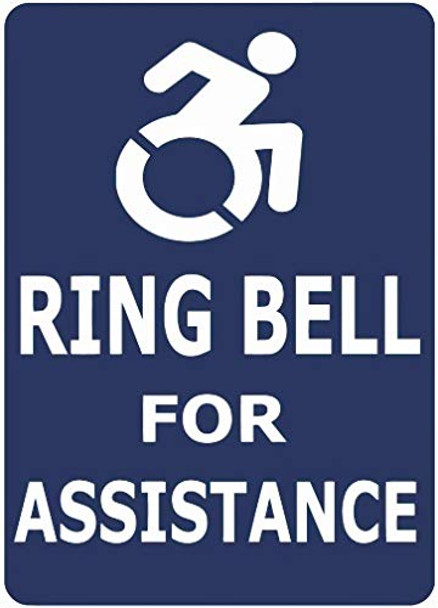 Ring Bell for ASSITANCE Decal Sticker  Singange