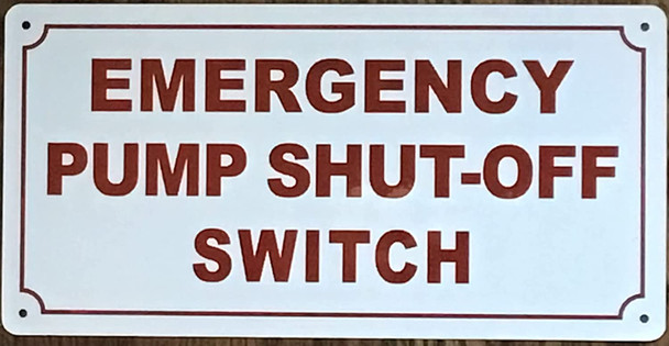 Emergency Pump Shut Off Switch