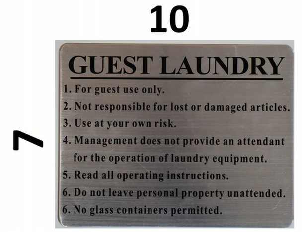 SIGNS GUEST LAUNDRY SIGN -