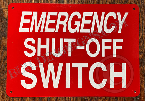 Signage Emergency Shut-Off Switch