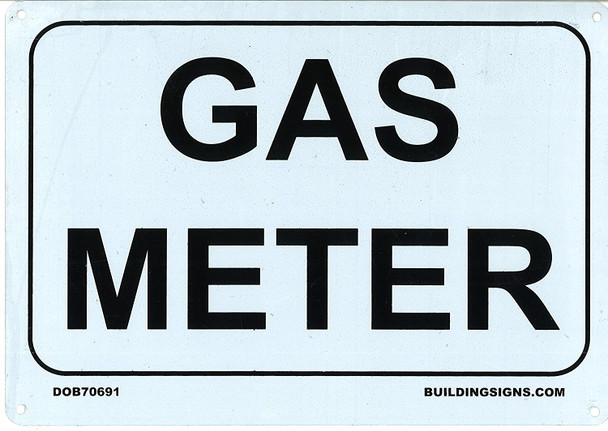 SIGNS GAS METER SIGN -