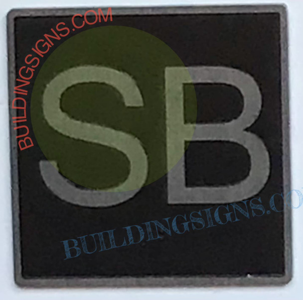 SIGNAGE ELEVATOR FLOOR NUMBER SB SIGNAGE- ELEVATOR JAMB PLATE FLOOR SB