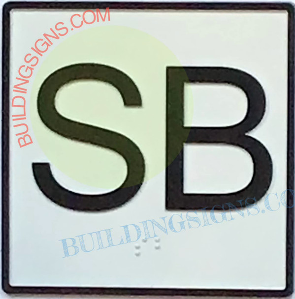 Elevator Floor Number SB Sign- Elevator JAMB Plate Floor SUB Basement SIGNAGE