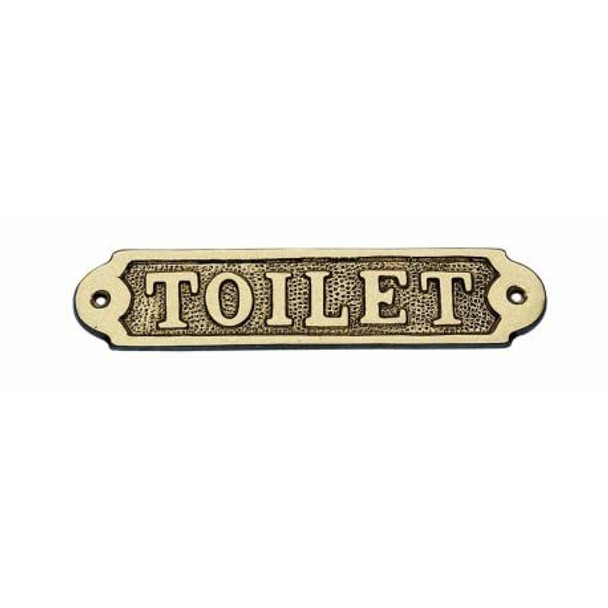SIGN Brass Toilet Sign-Brass Door