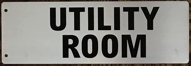 Utility Room Sign -Two-Sided/Double Sided Projecting, Corridor and Hallway Sign