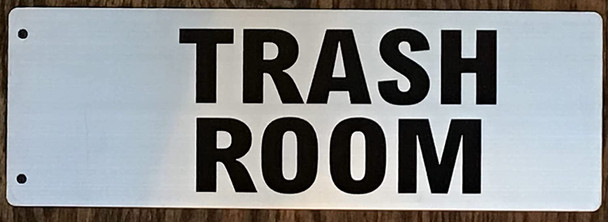 SIGN Trash Room-Two-Sided/Double Sided Projecting, Corridor and Hallway Sign