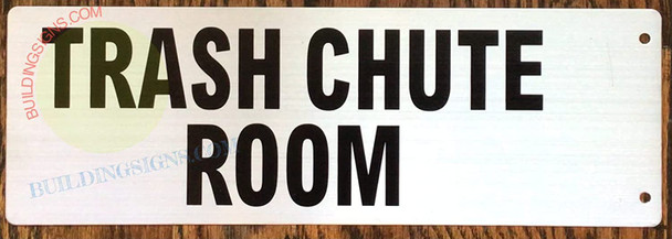 SIGN Trash Chute Room-Two-Sided/Double Sided Projecting, Corridor and Hallway Sign