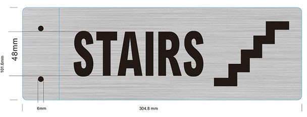 Stairs Sign -Two-Sided/Double Sided Projecting, Corridor and Hallway Sign
