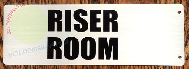 Riser Room Sign -Two-Sided/Double Sided Projecting, Corridor and Hallway Sign