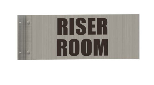 Riser Room SIGNAGE-Two-Sided/Double Sided Projecting, Corridor and Hallway SIGNAGE