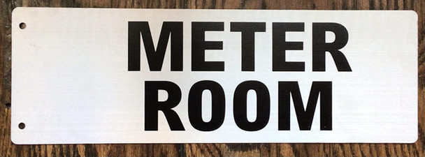 Meter Room Sign -Two-Sided/Double Sided Projecting, Corridor and Hallway Sign