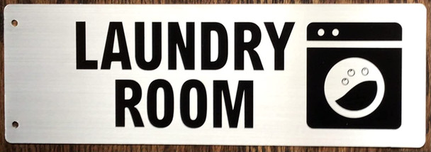 SIGN Laundry Room Sign-Two-Sided/Double Sided Projecting, Corridor and Hallway