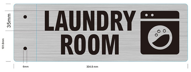 SIGNAGE Laundry Room SIGNAGE-Two-Sided/Double Sided Projecting, Corridor and Hallway