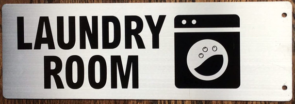 Laundry Room Sign-Two-Sided/Double Sided Projecting, Corridor and Hallway Sign