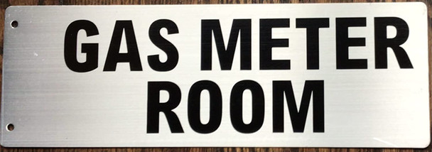 Gas Meter Room Sign -Two-Sided/Double Sided Projecting, Corridor and Hallway Sign