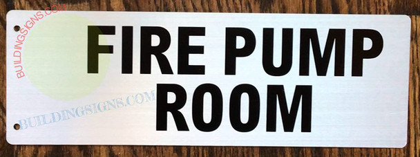 SIGNAGE FIRE Pump Room-Two-Sided/Double Sided Projecting, Corridor and Hallway