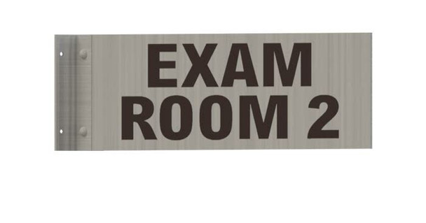 EXAM Room 2 SIGNAGE-Two-Sided/Double Sided Projecting, Corridor and Hallway SIGNAGE