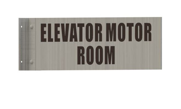 Elevator Motor Room Sign-Two-Sided/Double Sided Projecting, Corridor and Hallway SIGNAGE