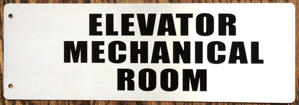 Elevator Mechanical Room Sign-Two-Sided/Double Sided Projecting, Corridor and Hallway Sign