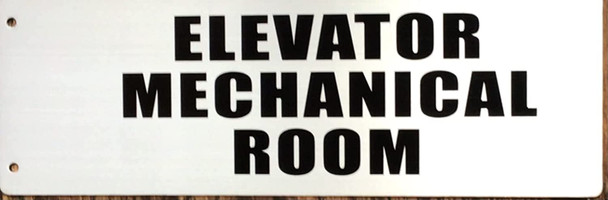 SIGNAGE Elevator Mechanical Room SIGNAGE-Two-Sided/Double Sided Projecting, Corridor and Hallway