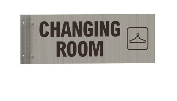 Changing Room SIGNAGE-Two-Sided/Double Sided Projecting, Corridor and Hallway SIGNAGE