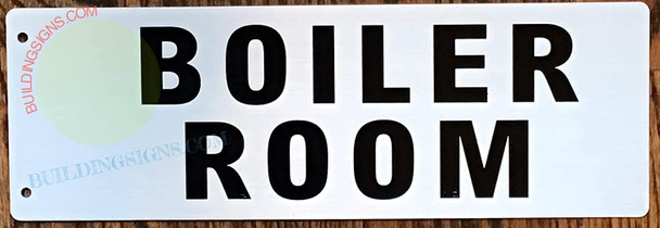 Boiler Room Sign -Two-Sided/Double Sided Projecting, Corridor and Hallway Sign