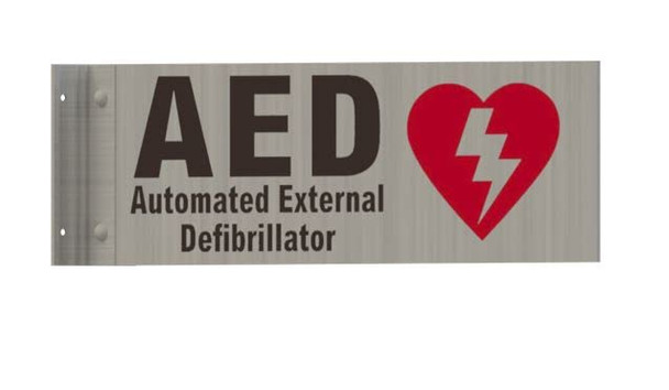 AED -Two-Sided/Double Sided Projecting, Corridor and Hallway SIGNAGE