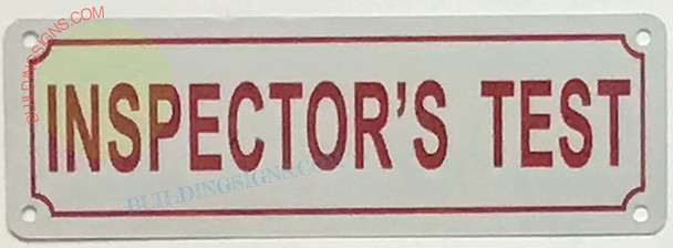 SIGN Inspector's Test- Inspectors Test