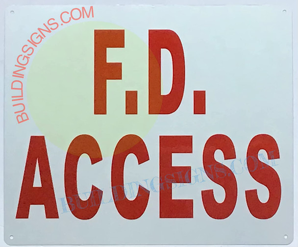 FIRE Department Access s- F.D. Access
