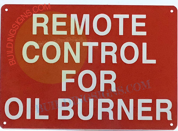 SIGNAGE Remote Control for Oil Boiler