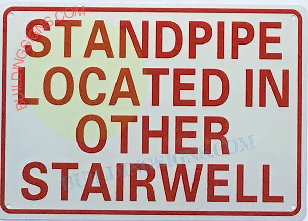SIGNAGE Standpipe LCOATED in Other STAIERWELL SIGNAGE
