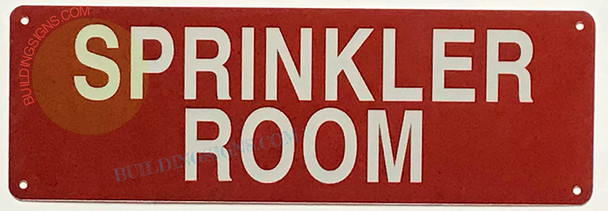 SIGNAGE Sprinkler Room