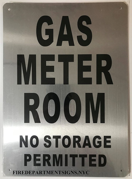 SIGNS GAS METER ROOM NO