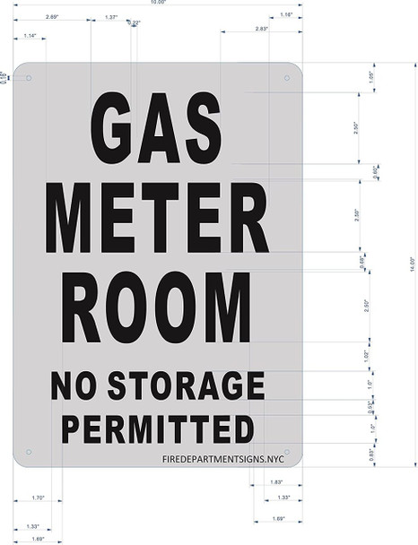 Gas Meter Room Sign