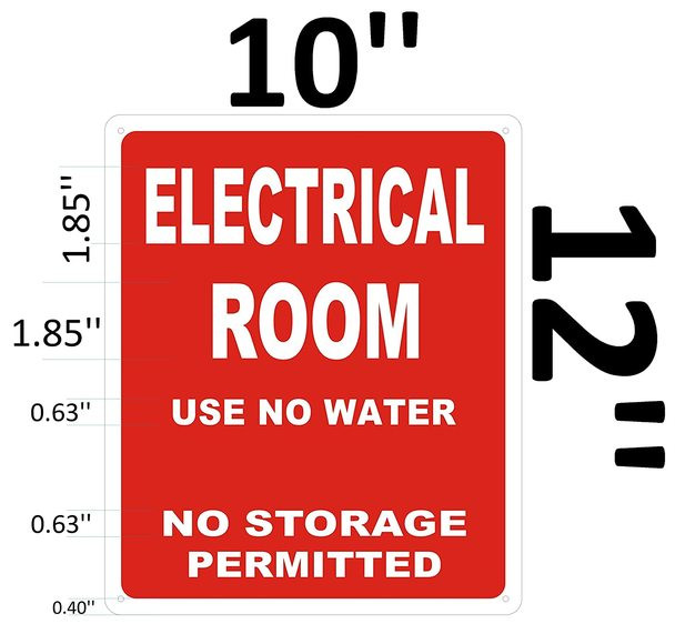 SIGNS ELECTRICAL ROOM USE NO
